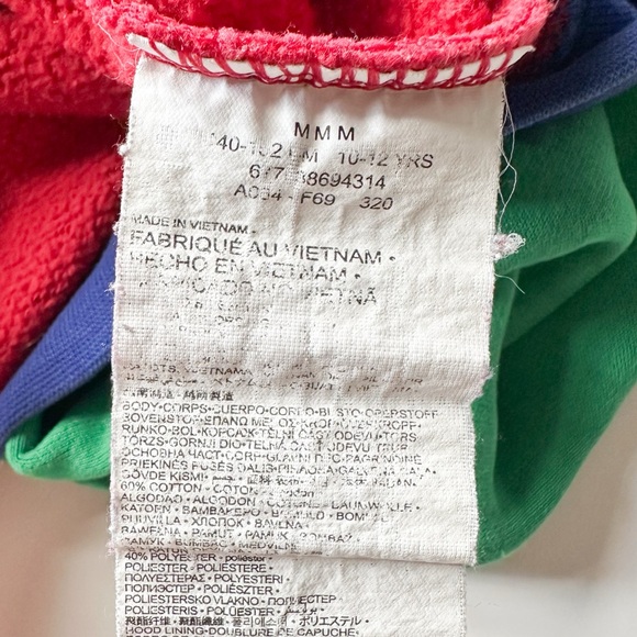 Retro Air Jordan Primary Colorblock Pullover Hoodie Sweatshirt - Picture 6 of 8